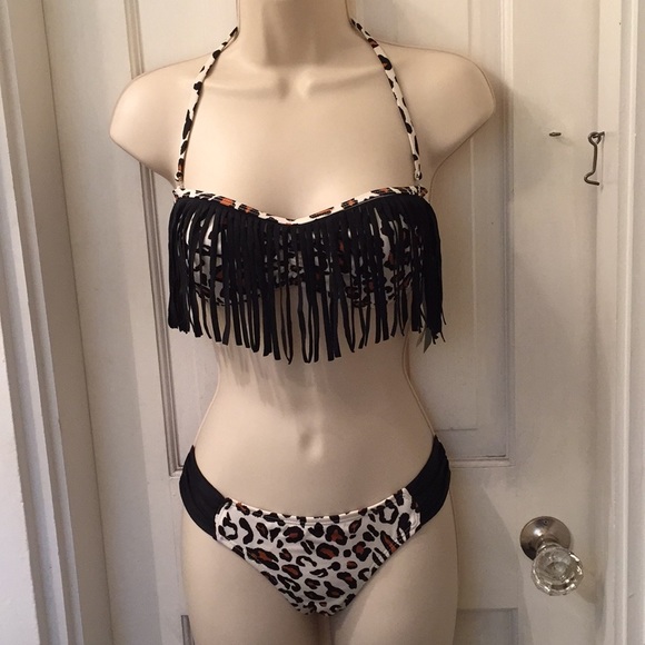 guess leopard bikini